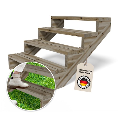 Terrassentreppe mit stufen - mit,