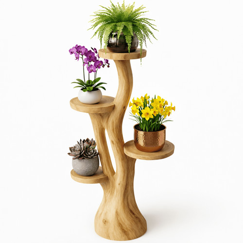 Blumenständer holz - blumenständer,